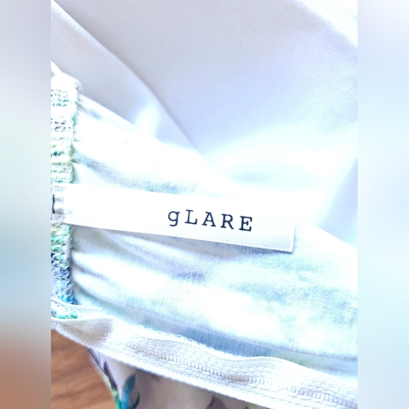 gLARE Multicolored Floral Plunging V Neck Dress - Picture 9 of 16